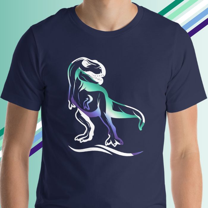 MLM Pride Shirt T-Rex - Gay Pride Outfit