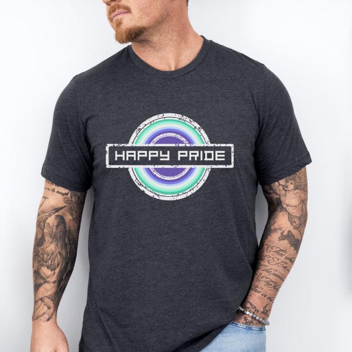 MLM Shirt Happy Pride Stamp