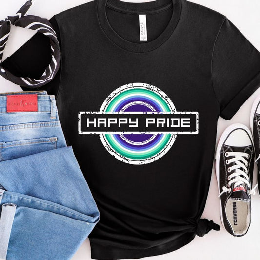 MLM Shirt Happy Pride Stamp
