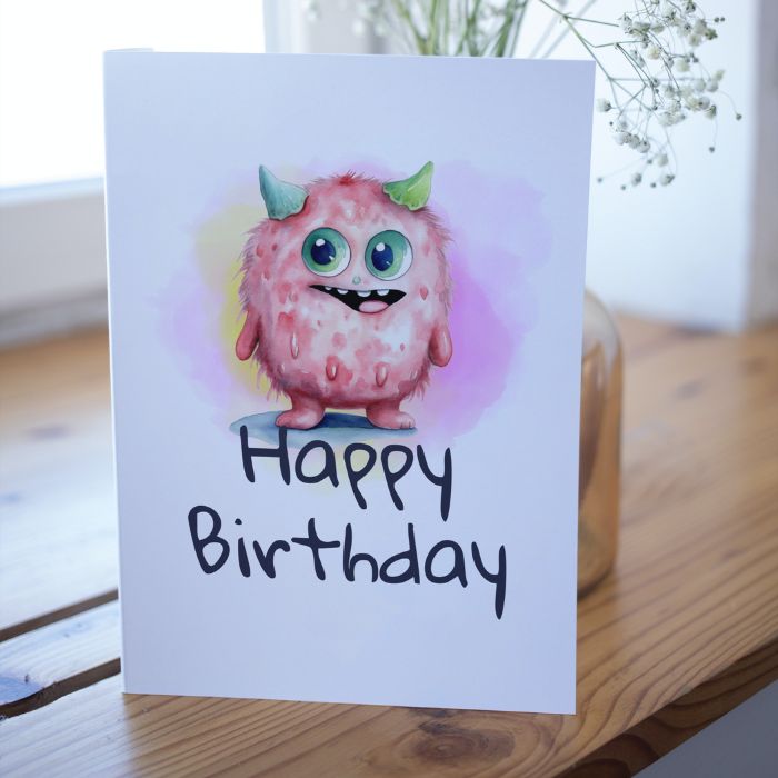 Printable Monster Birthday Card #10