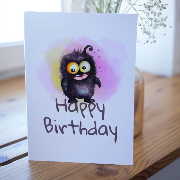 Printable Monster Birthday Card #13