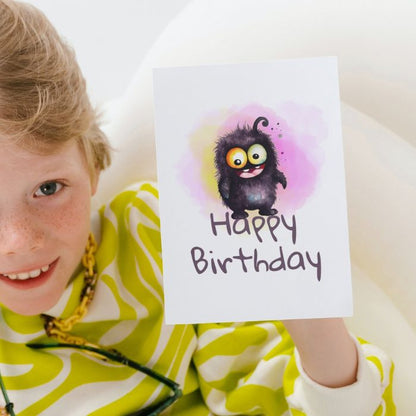 Printable Monster Birthday Card #13