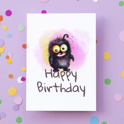 Printable Monster Birthday Card #13