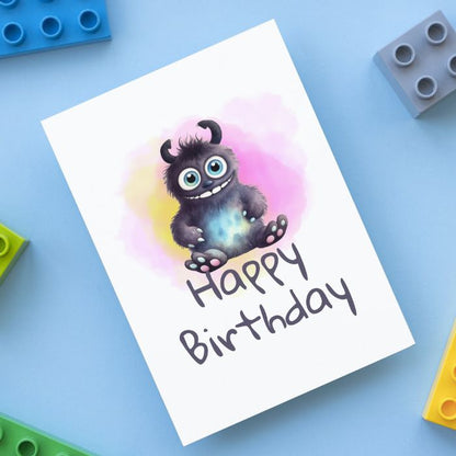 Printable Monster Birthday Card #9