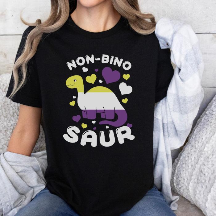 Nonbinary Dinosaur Shirt