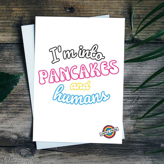 Pansexual Pride Printable Card Pancakes And Humans
