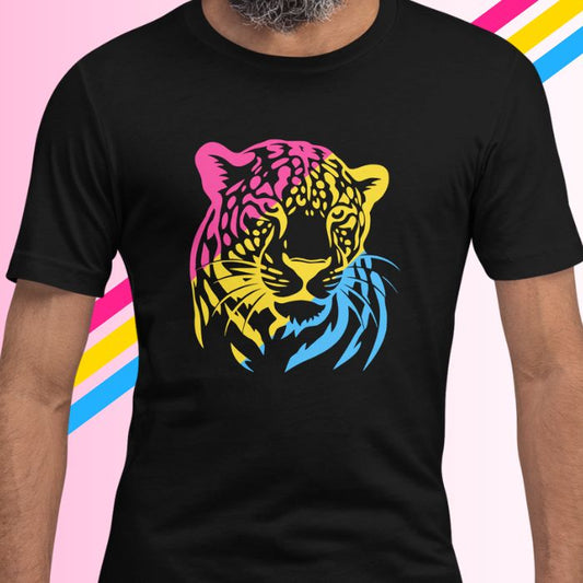 Pansexual Shirt Leopard - Wildlife Pan Pride Tee