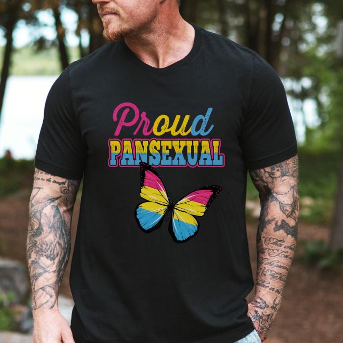 Pansexual Proud Pansexual Butterfly Shirt