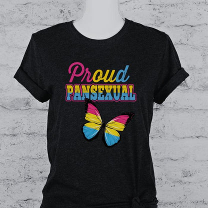 Pansexual Proud Pansexual Butterfly Shirt