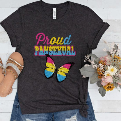 Pansexual Proud Pansexual Butterfly Shirt