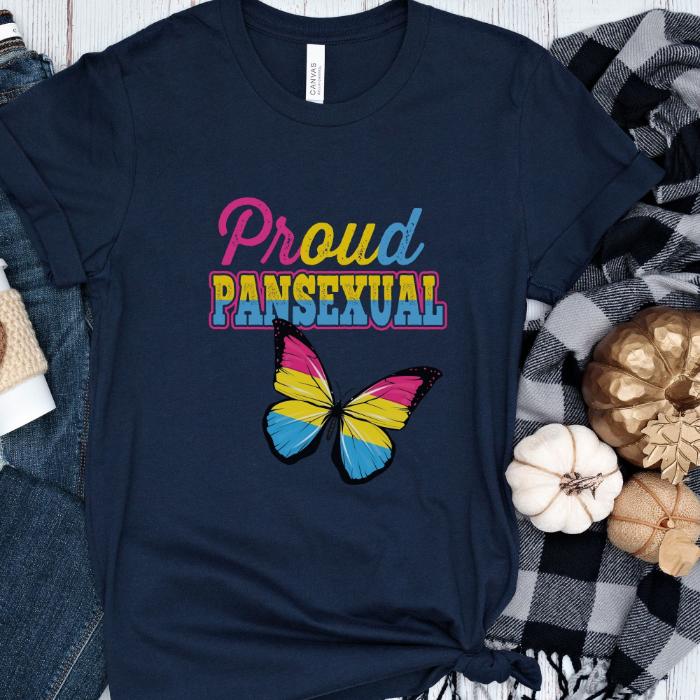 Pansexual Proud Pansexual Butterfly Shirt