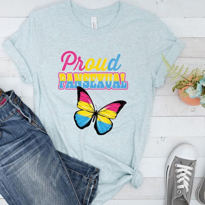 Pansexual Proud Pansexual Butterfly Shirt