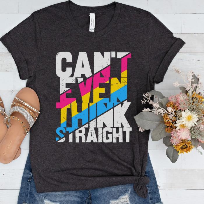 Pansexual Shirt Can't Even Think Straight