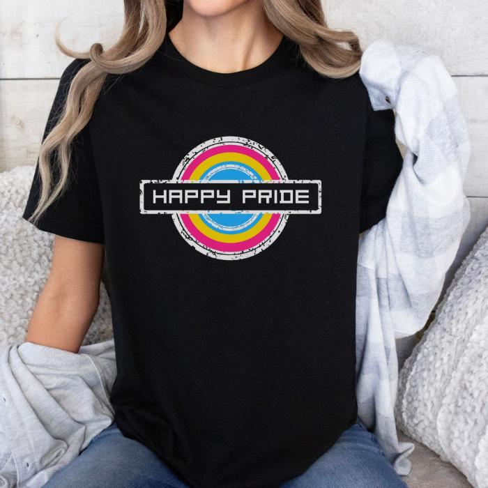 Pansexual Shirt Happy Pride Stamp