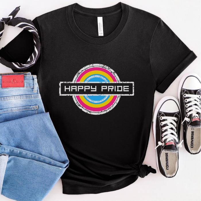 Pansexual Shirt Happy Pride Stamp