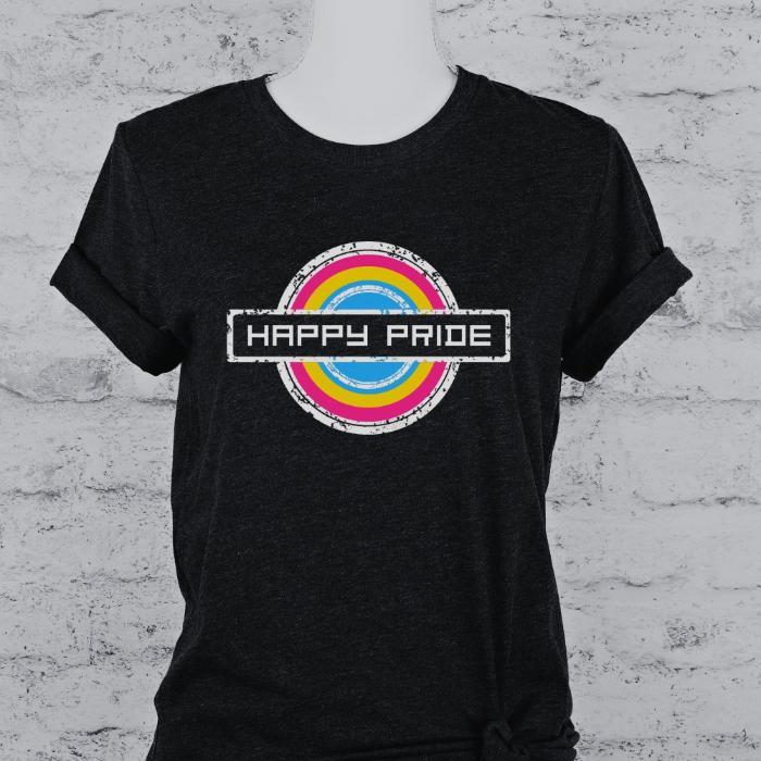 Pansexual Shirt Happy Pride Stamp