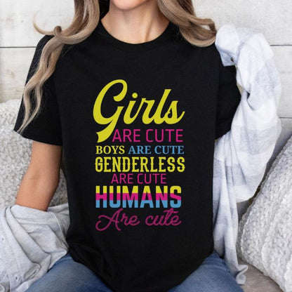 Pansexual Shirt Humans Are Cute