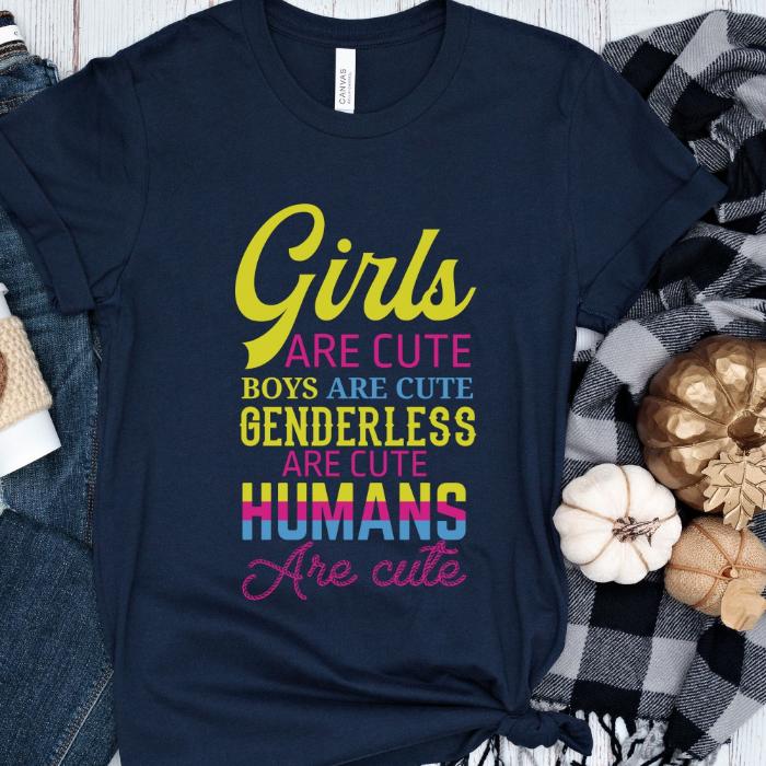 Pansexual Shirt Humans Are Cute