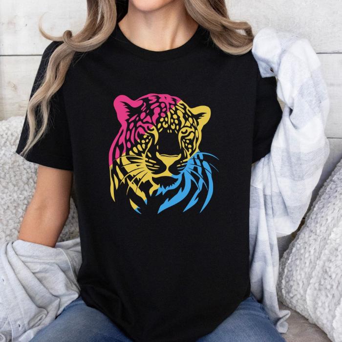 Pansexual Shirt Leopard - Wildlife Pan Pride Tee