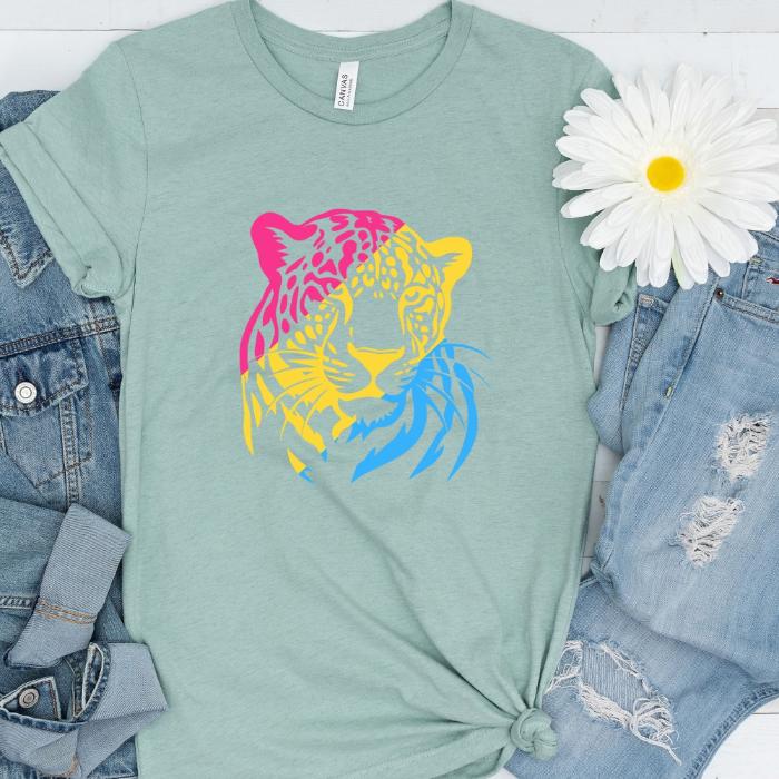 Pansexual Shirt Leopard - Wildlife Pan Pride Tee