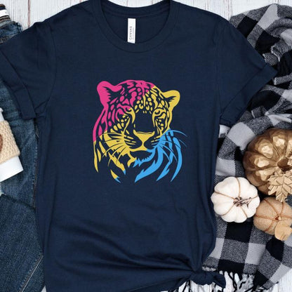 Pansexual Shirt Leopard - Wildlife Pan Pride Tee