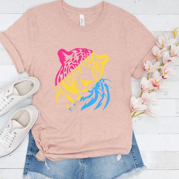 Pansexual Shirt Leopard - Wildlife Pan Pride Tee