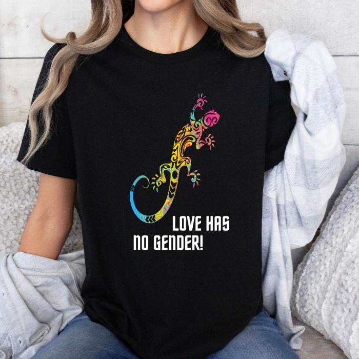 Pansexual Lizard Shirt Love Has No Gender