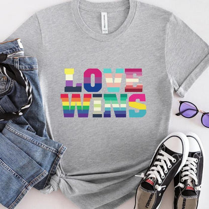 Ally Pride Shirt Love Wins All Pride Flags