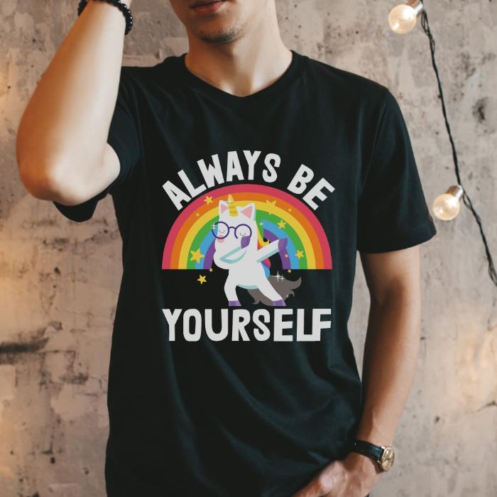 Rainbow Pride Shirt Unicorn Always Be Yourself