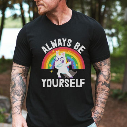 Rainbow Pride Shirt Unicorn Always Be Yourself