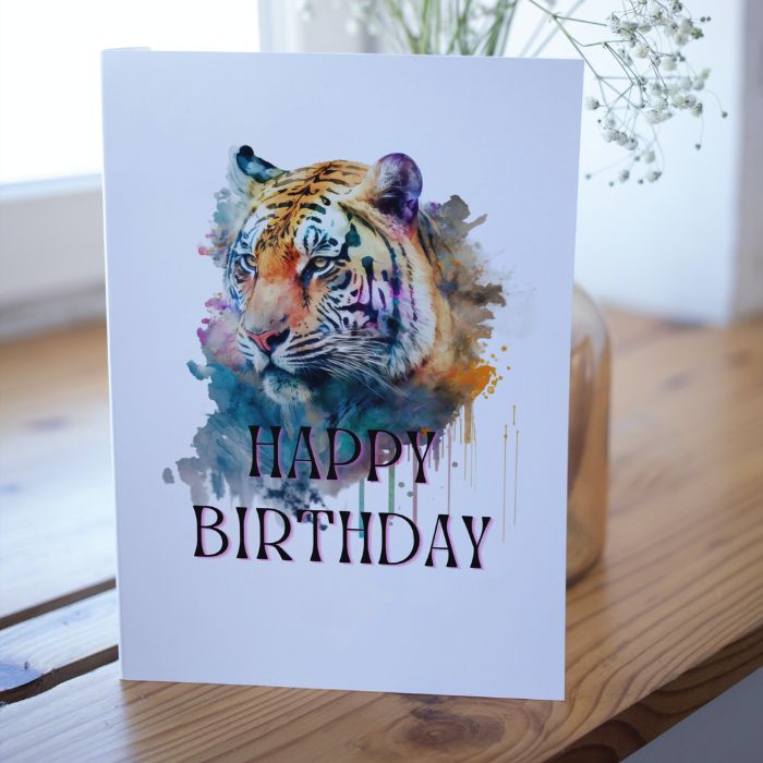 Printable Tiger Birthday Card #10