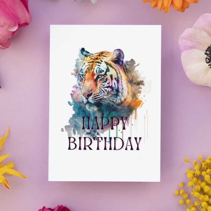 Printable Tiger Birthday Card #10