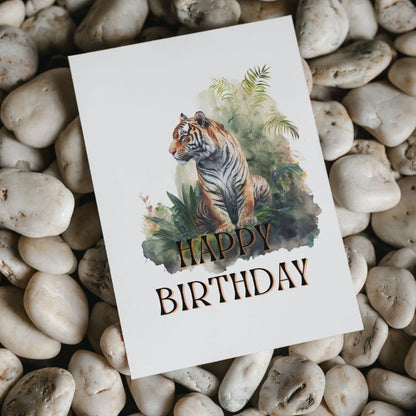 Printable Tiger Birthday Card #11