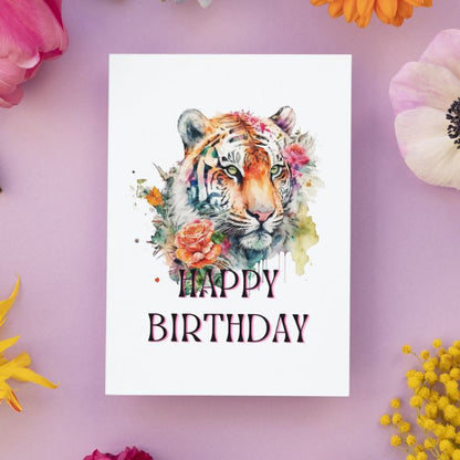 Printable Tiger Birthday Card #15