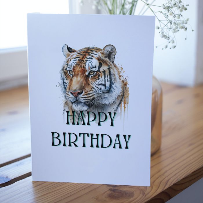 Printable Tiger Birthday Card #2