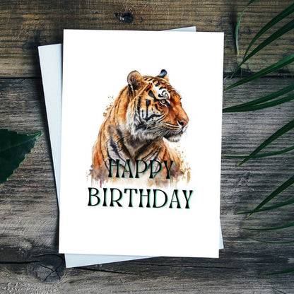 Printable Tiger Birthday Card #3