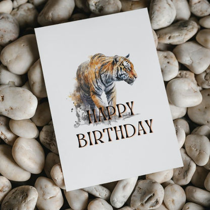 Printable Tiger Birthday Card #5