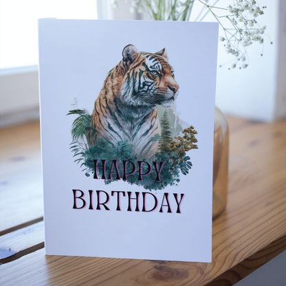 Printable Tiger Birthday Card #9