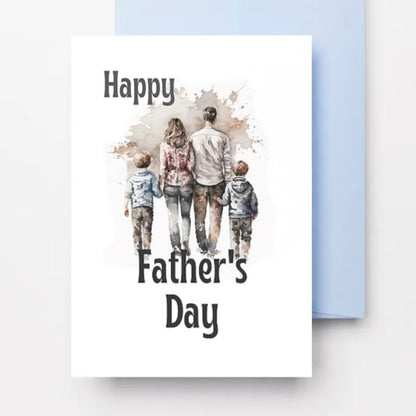 Printable Father's Day Card Family