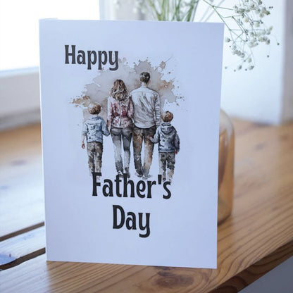 Printable Father's Day Card Family