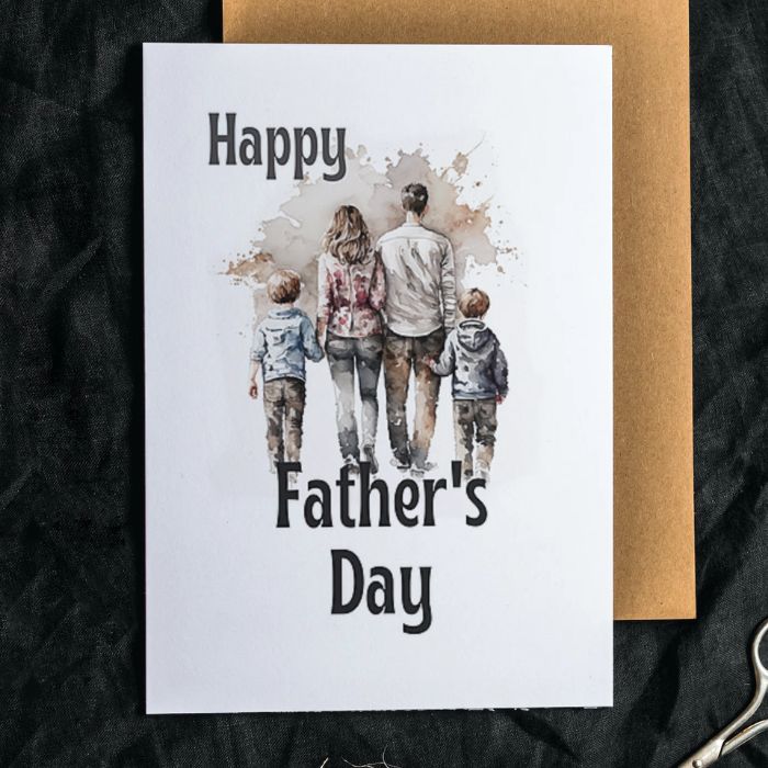 Printable Father's Day Card Family