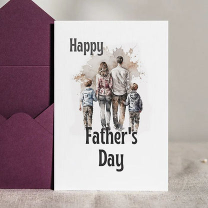 Printable Father's Day Card Family