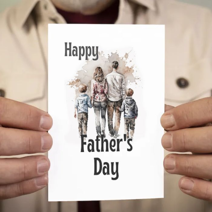 Printable Father's Day Card Family