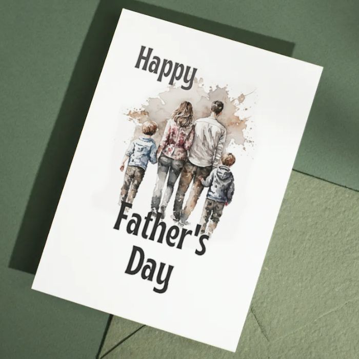 Printable Father's Day Card Family