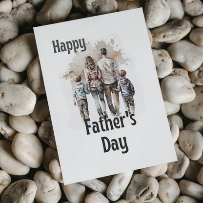 Printable Father's Day Card Family