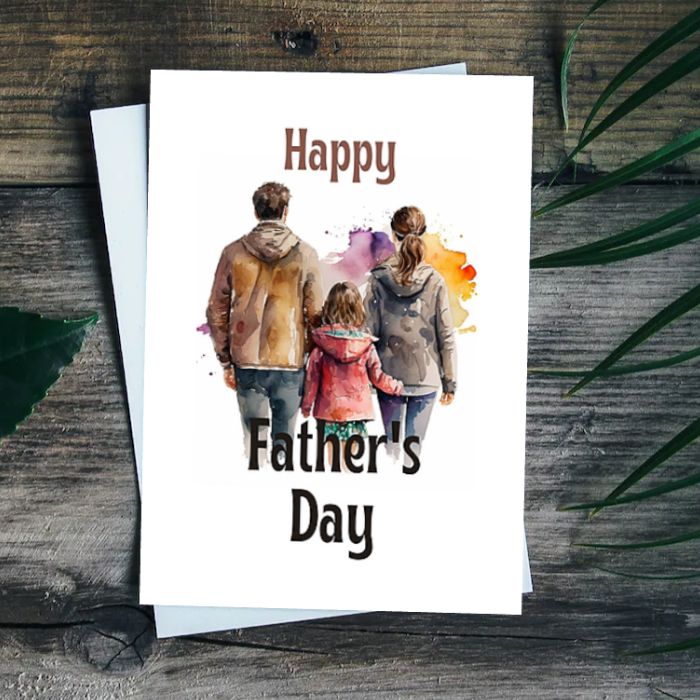 Printable Father's Day Card Family #2