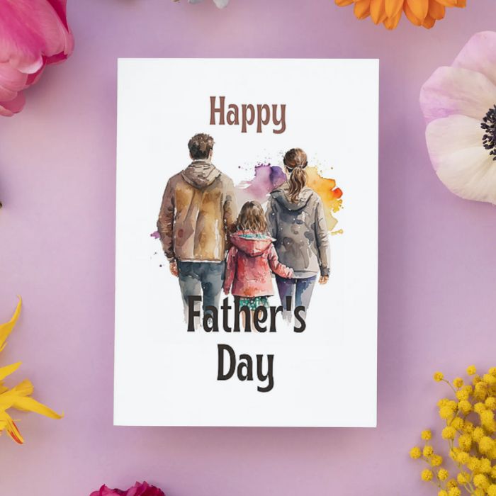 Printable Father's Day Card Family #2