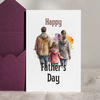 Printable Father's Day Card Family #2