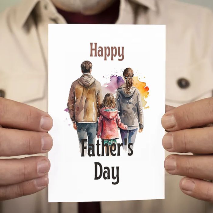 Printable Father's Day Card Family #2