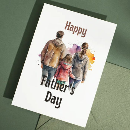 Printable Father's Day Card Family #2